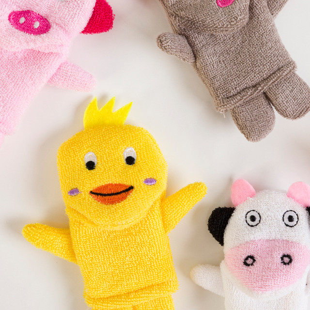 Animal Finger Puppet Bath Toy 6 Animal Finger Puppet Bath Toy