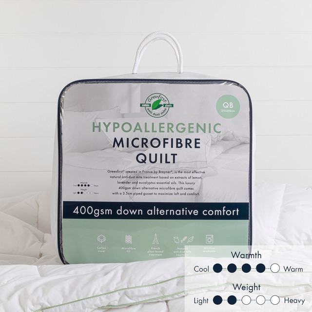 Hypoallergenic 400gsm Microfibre Quilt 1 Hypoallergenic 400gsm Microfibre Quilt
