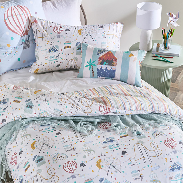 Funfair Reversible Quilt Cover Set 1 Funfair Reversible Quilt Cover Set