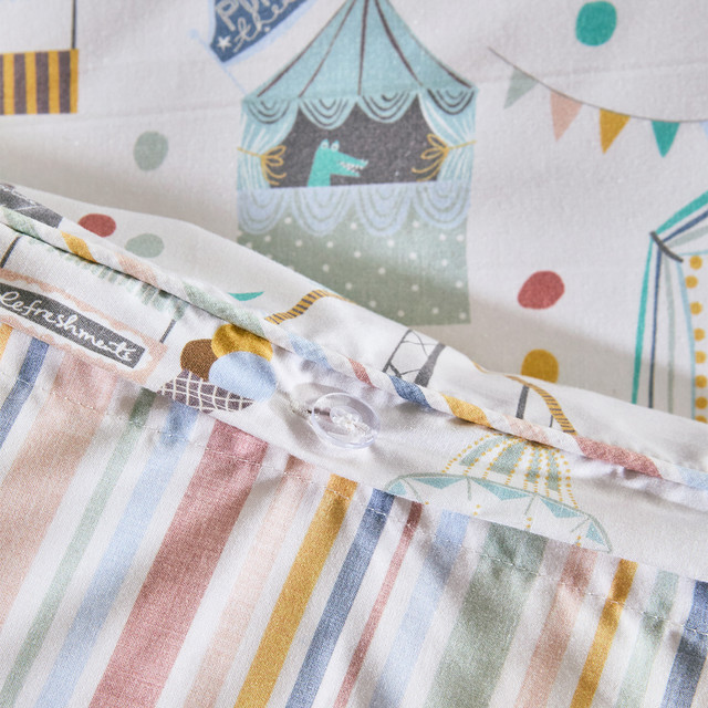 Funfair Reversible Quilt Cover Set 10 Funfair Reversible Quilt Cover Set