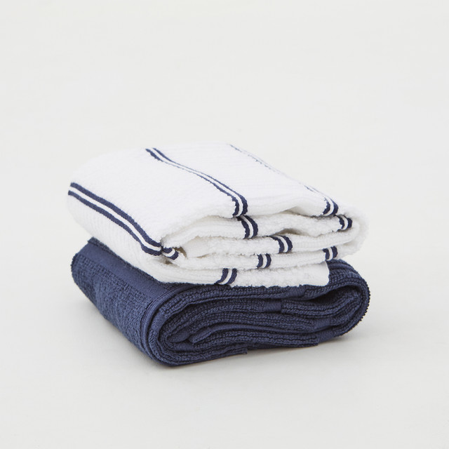 Oxford Cotton Tea Towel 2pk 14 Oxford Cotton Tea Towel 2pk
