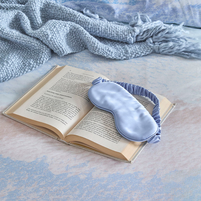 Blue Mulberry Silk Eye Mask 6 Blue Mulberry Silk Eye Mask