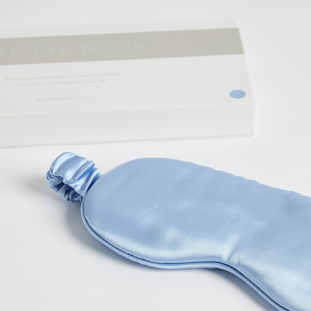 Blue Mulberry Silk Eye Mask 7 Blue Mulberry Silk Eye Mask