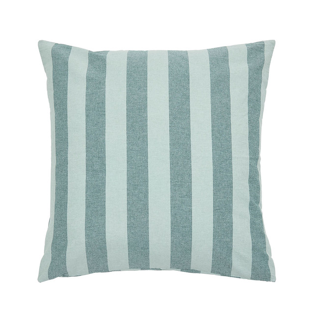 Milah Teal Stripe European Pillowcase 6 Milah Teal Stripe European Pillowcase