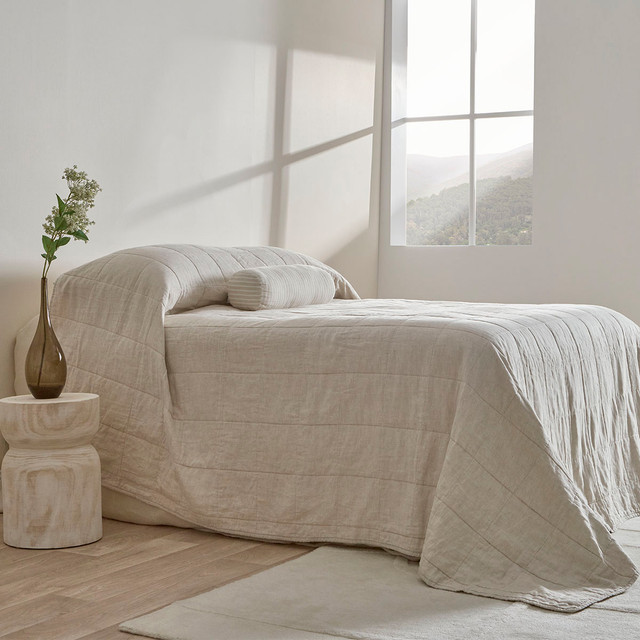 Washed Linen Coverlet Set 1 Washed Linen Coverlet Set
