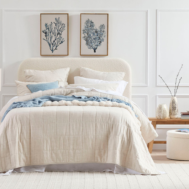 Washed Linen Coverlet Set 12 Washed Linen Coverlet Set