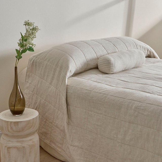 Washed Linen Coverlet Set 13 Washed Linen Coverlet Set