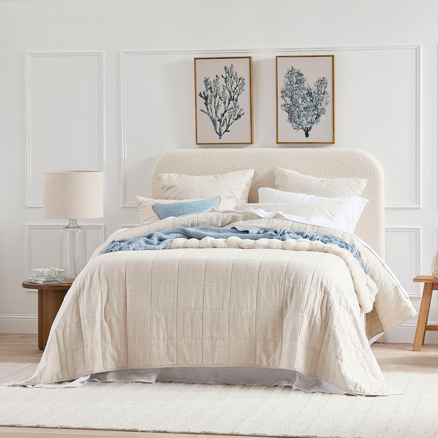 Washed Linen Coverlet Set 17 Washed Linen Coverlet Set