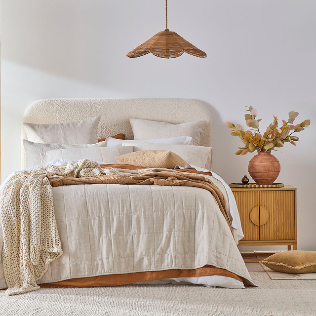 Washed Linen Coverlet Set 18 Washed Linen Coverlet Set