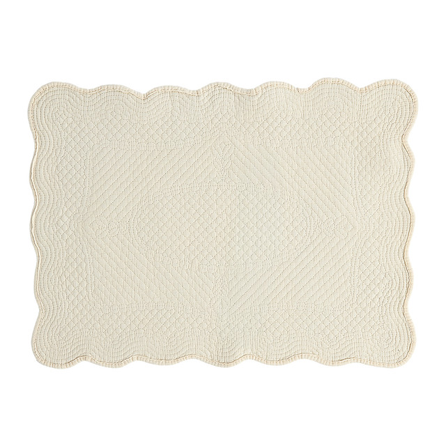 Imogen Cream Quilted Placemat 5 Imogen Cream Quilted Placemat