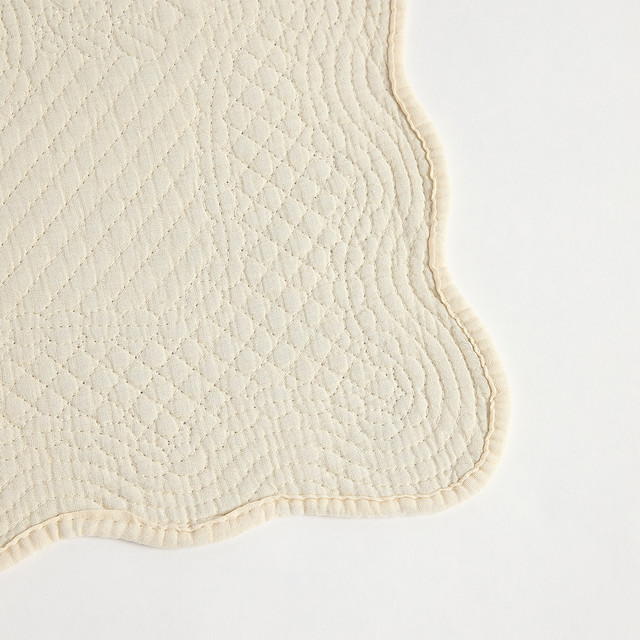 Imogen Cream Quilted Placemat 6 Imogen Cream Quilted Placemat