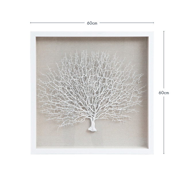 Marina White Framed 3D Wall Art 1 Marina White Framed 3D Wall Art