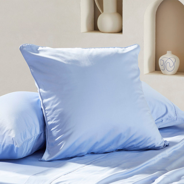 400TC Blue Bamboo Cotton European Pillowcase 1 400TC Blue Bamboo Cotton European Pillowcase