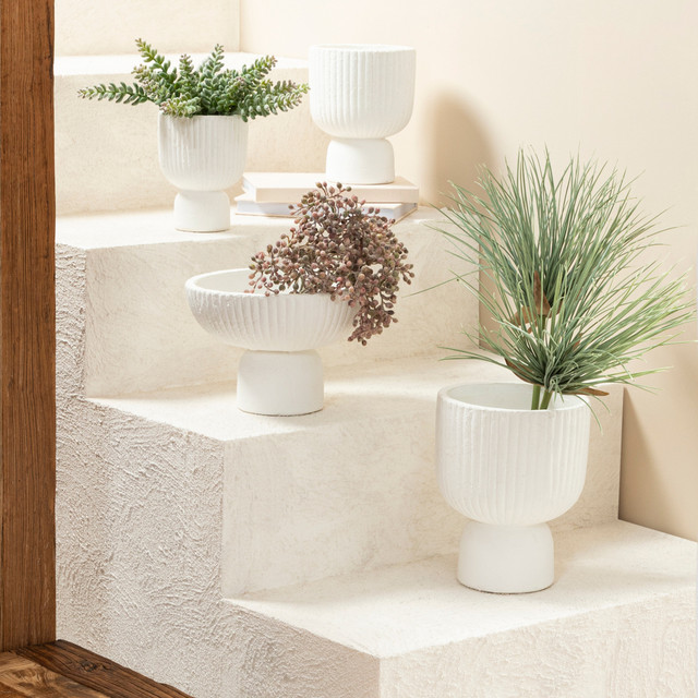 Circa White Decorative Pot 1 Circa White Decorative Pot