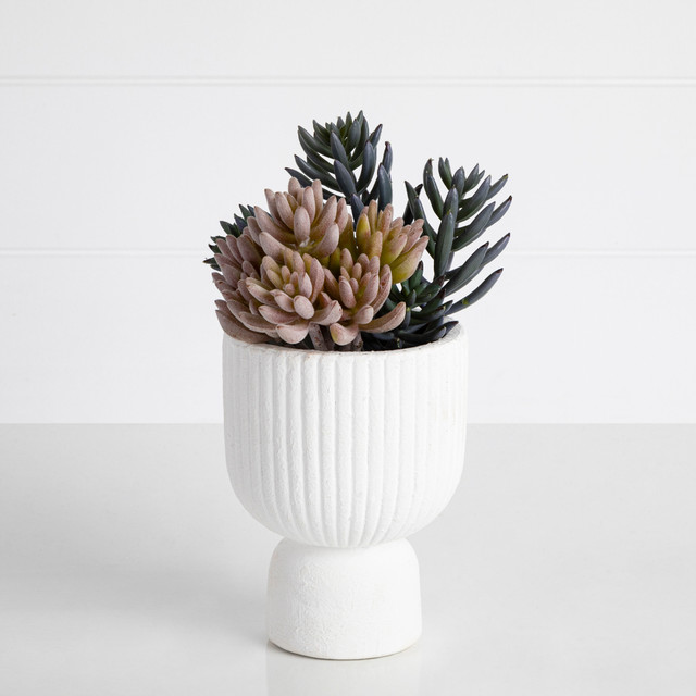 Circa White Decorative Pot 16 Circa White Decorative Pot