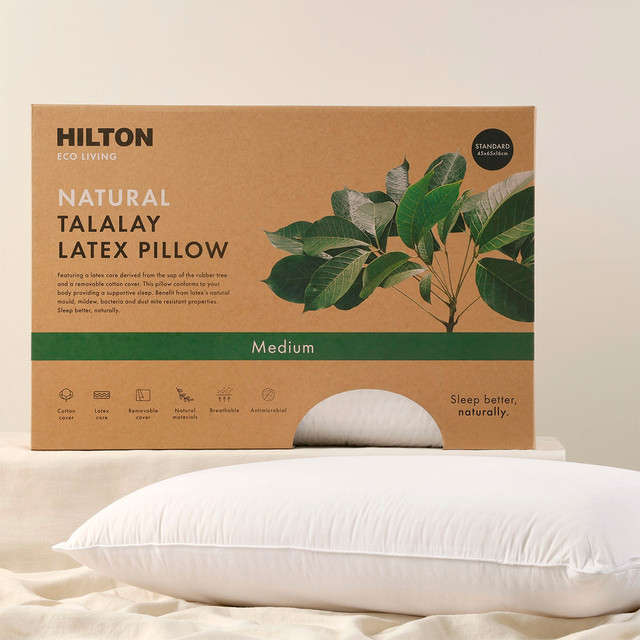Eco Living Natural Medium Talalay Latex Pillow 1 Eco Living Natural Medium Talalay Latex Pillow
