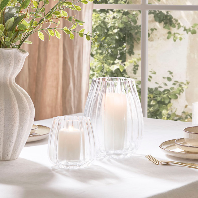Walter Clear Glass Candle Holder 11 Walter Clear Glass Candle Holder