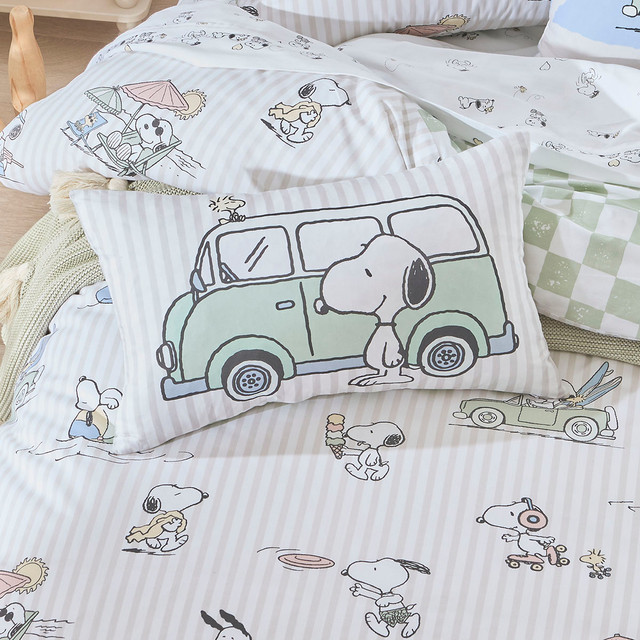Snoopy Beach Vibes Oblong Cushion 8 Snoopy Beach Vibes Oblong Cushion
