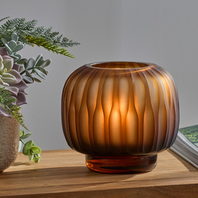 Saba Glass Candle Holder 1 Saba Glass Candle Holder