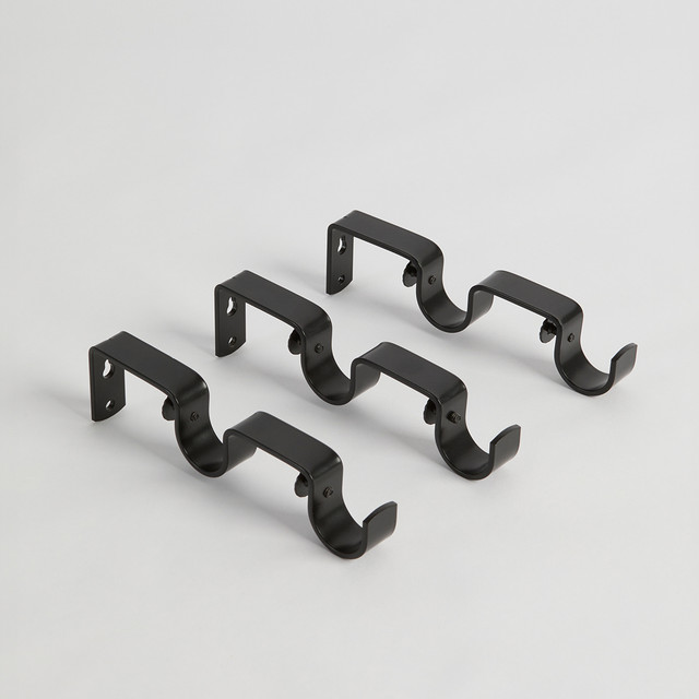 Emmett Double Rod Bracket 3 Pack 11 Emmett Double Rod Bracket 3 Pack