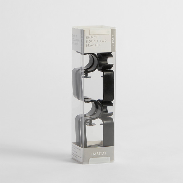 Emmett Double Rod Bracket 3 Pack 15 Emmett Double Rod Bracket 3 Pack