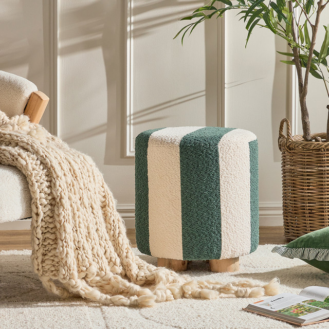 Edward Stripe Ottoman 5 Edward Stripe Ottoman