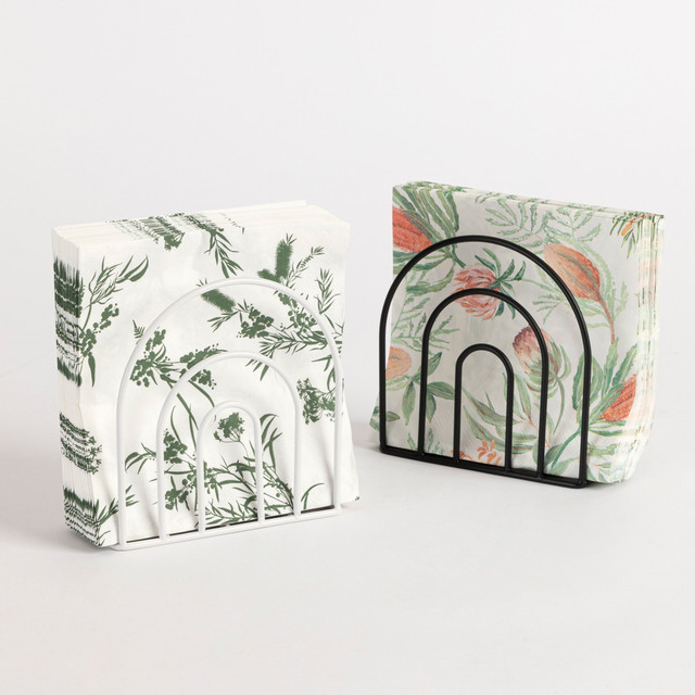 Arc White Napkin Holder 1 Arc White Napkin Holder