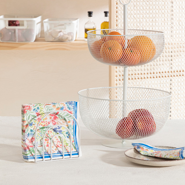 Arc White Napkin Holder 5 Arc White Napkin Holder