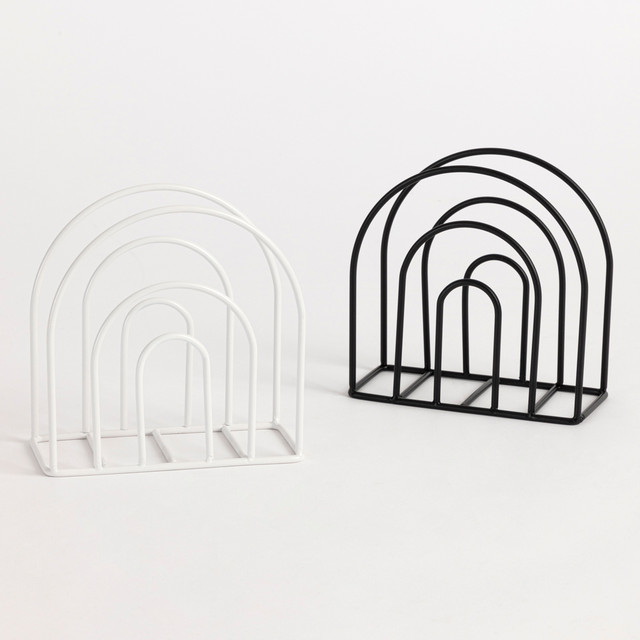 Arc White Napkin Holder 6 Arc White Napkin Holder