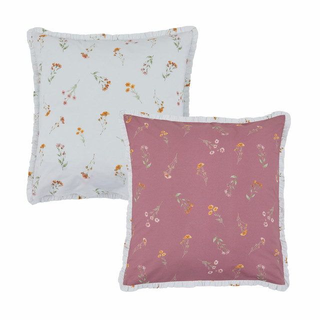 Larissa Floral Reversible European Pillowcase 5 Larissa Floral Reversible European Pillowcase