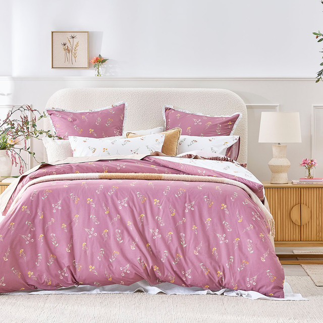 Larissa Floral Reversible European Pillowcase 6 Larissa Floral Reversible European Pillowcase
