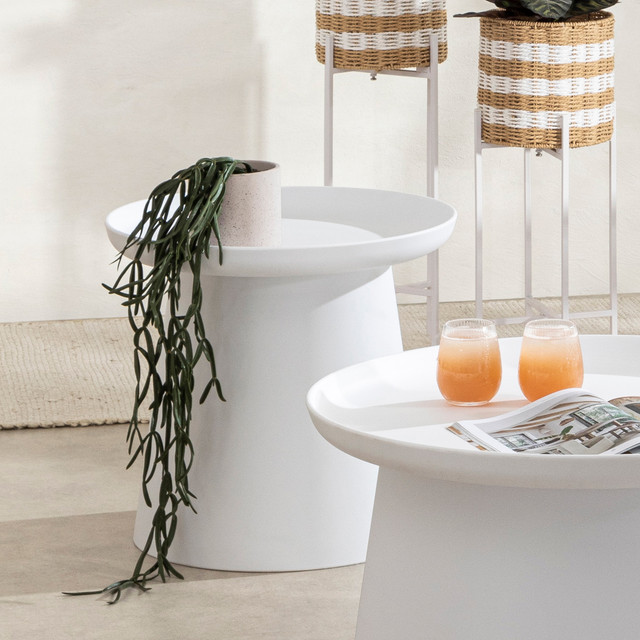 Airlie White Outdoor Side Table 7 Airlie White Outdoor Side Table