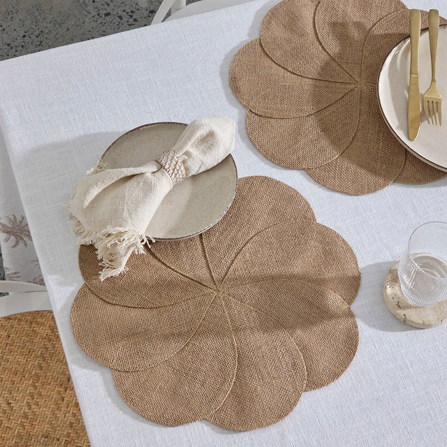Jute Flower Placemat 9 Jute Flower Placemat