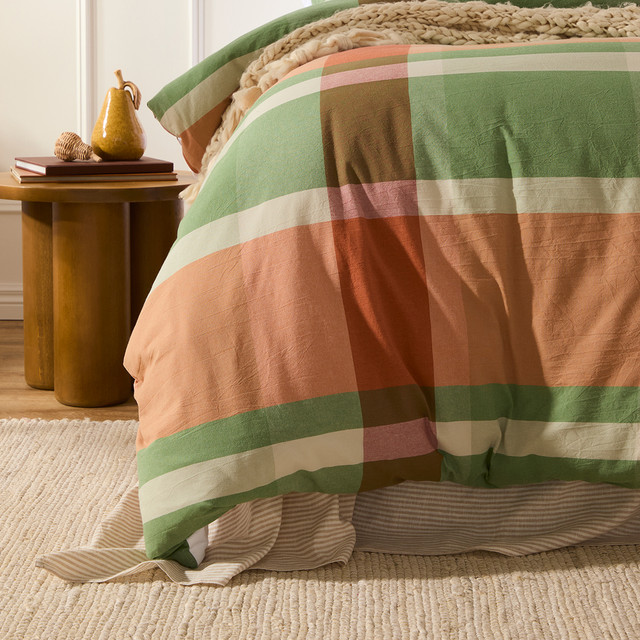 Mackenzie Checked Quilt Cover Set 9 Mackenzie Checked Quilt Cover Set