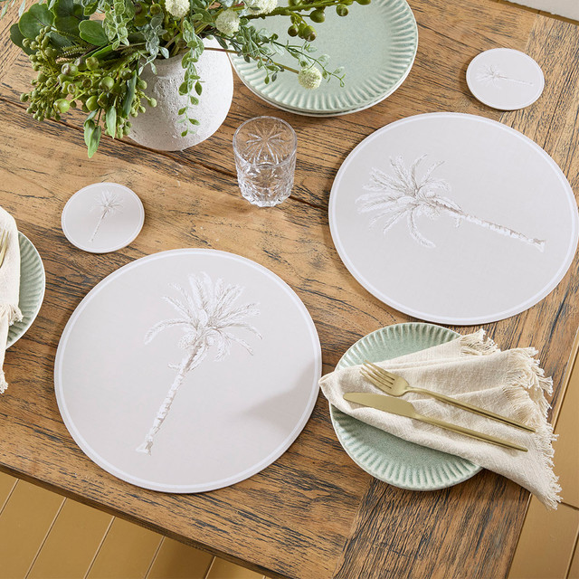 Bangalow Palm Cork Placemat 6 Pack Natural 9 Bangalow Palm Cork Placemat 6 Pack Natural