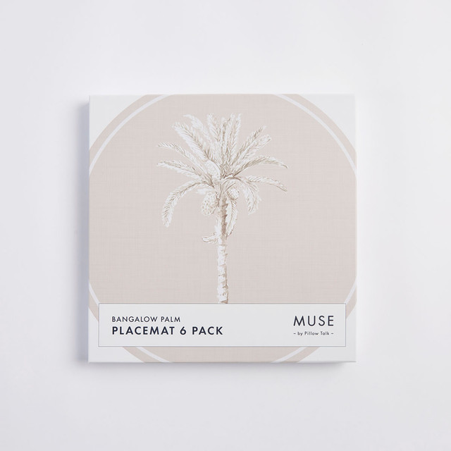 Bangalow Palm Cork Placemat 6 Pack Natural 11 Bangalow Palm Cork Placemat 6 Pack Natural