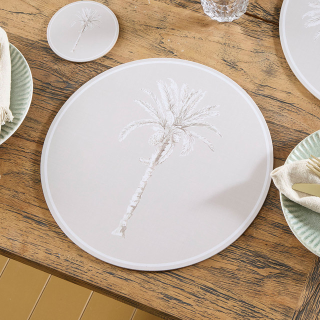 Bangalow Palm Cork Placemat 6 Pack Natural 14 Bangalow Palm Cork Placemat 6 Pack Natural