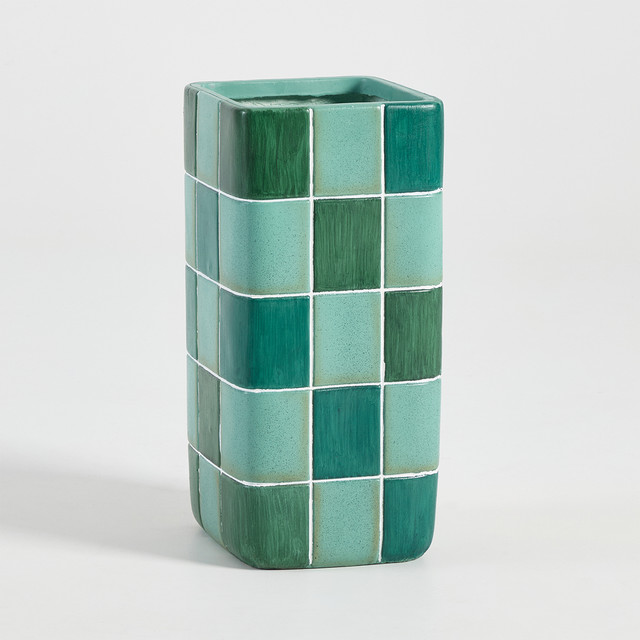 Tile Decorative Large Floor Planter