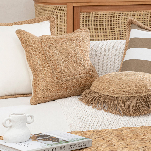 Jute Square Cushion 8 Jute Square Cushion