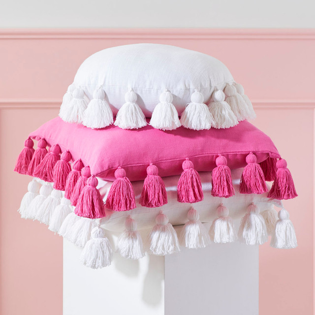 Samira Chunky Tassel Cushion 1 Samira Chunky Tassel Cushion
