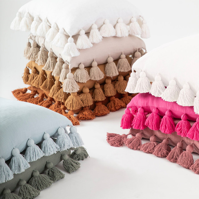 Samira Chunky Tassel Cushion 8 Samira Chunky Tassel Cushion