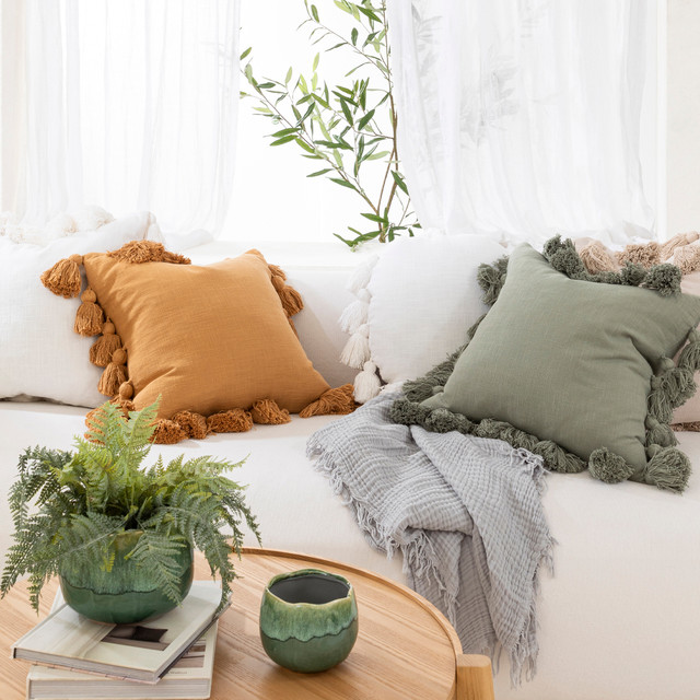 Samira Chunky Tassel Cushion 12 Samira Chunky Tassel Cushion