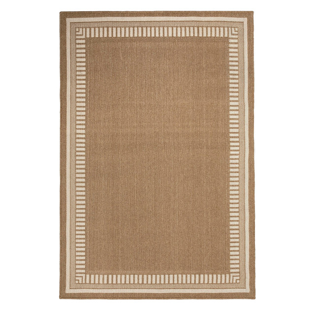 White Boarder Rug Tannum White Border Large Outdoor Rug - Pillow Talk