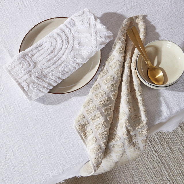 Lennox Natural Tea Towel 2pk 1 Lennox Natural Tea Towel 2pk
