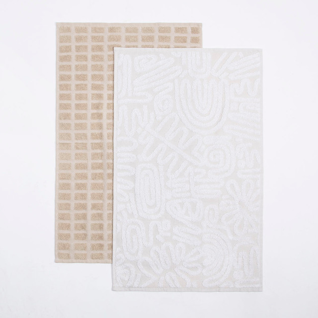 Lennox Natural Tea Towel 2pk 6 Lennox Natural Tea Towel 2pk