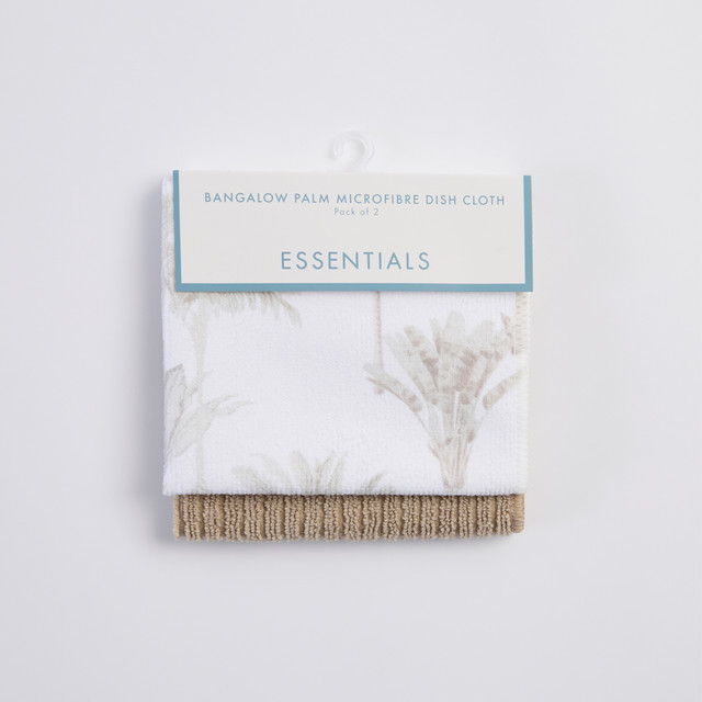 Bangalow PalmMicrofibre Dish Cloth Set of 2