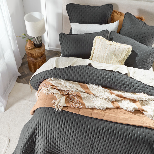 Abel Cloud Charcoal European Pillowcase 8 Abel Cloud Charcoal European Pillowcase