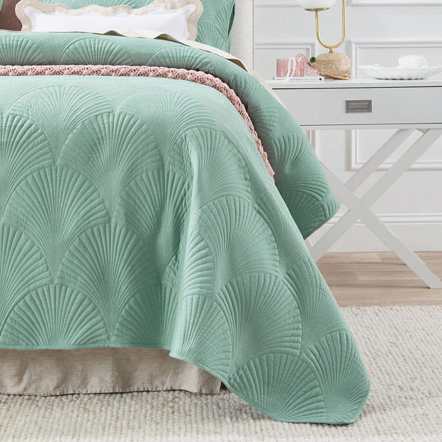 Adele Sage Green Coverlet Set 7 Adele Sage Green Coverlet Set