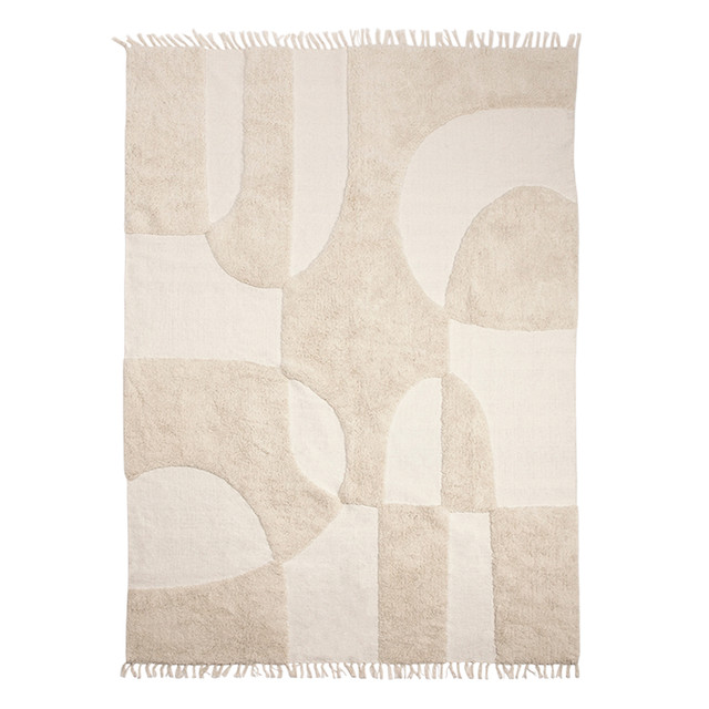 Farrah Moonbeam Geometric Tufted Cotton Floor Rug 7 Farrah Moonbeam Geometric Tufted Cotton Floor Rug