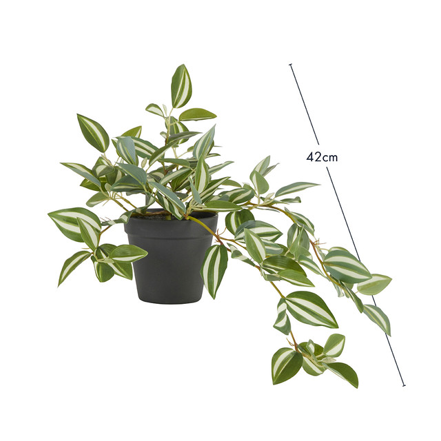 Artificial Zebrina Hanging Plant 1 Artificial Zebrina Hanging Plant